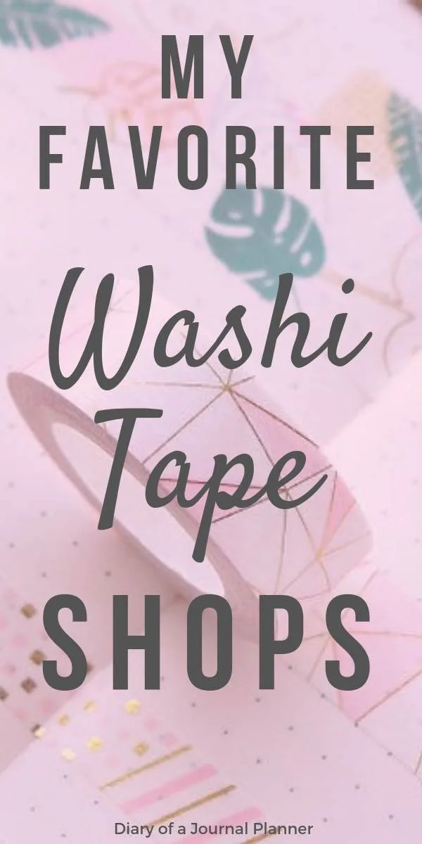 My favorite washi tape shops for cute places to buy washi tape