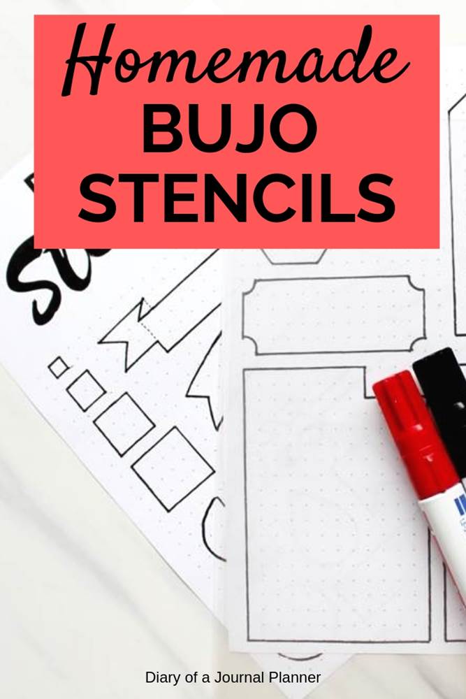 Homemade bujo stencils