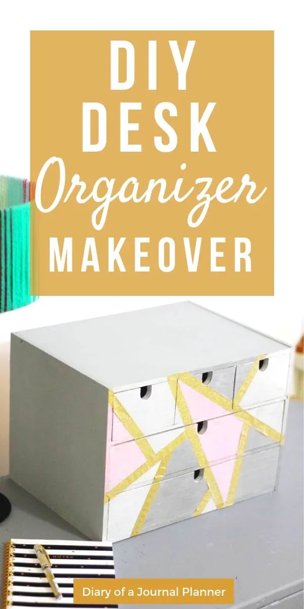 Recycled diy project to renew an old desk organizer IKEA furniture and declutter you craft supplies