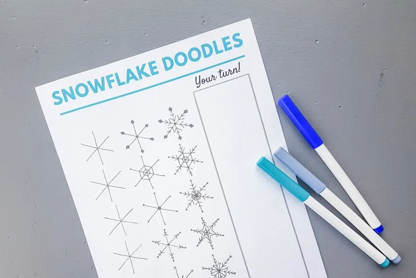 Winter Snowflake Illustration Tutorial