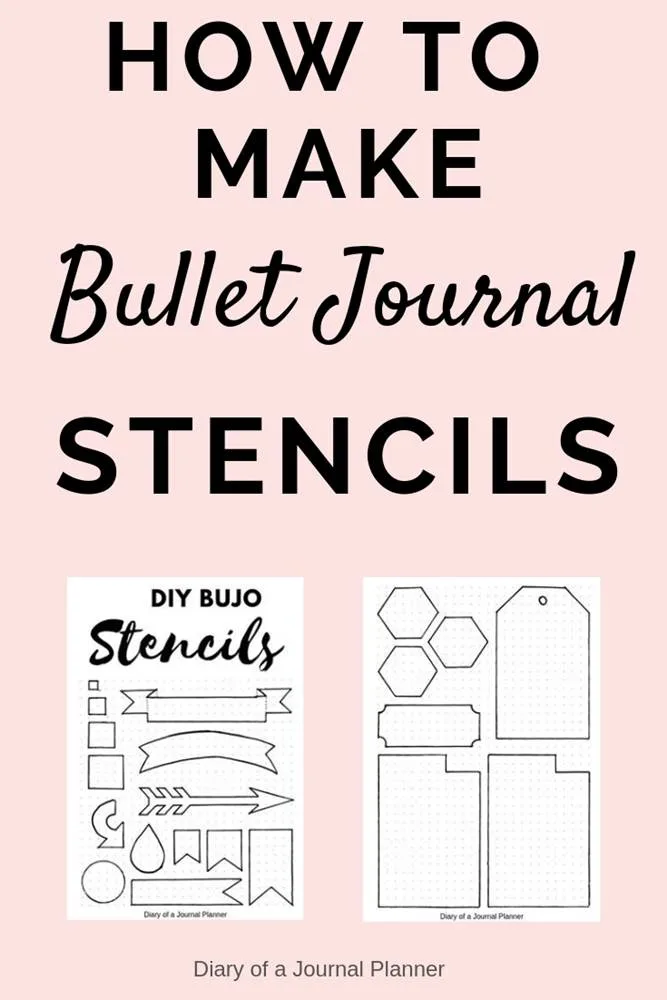 Bullet Journal Stencil DIY Tutorial
