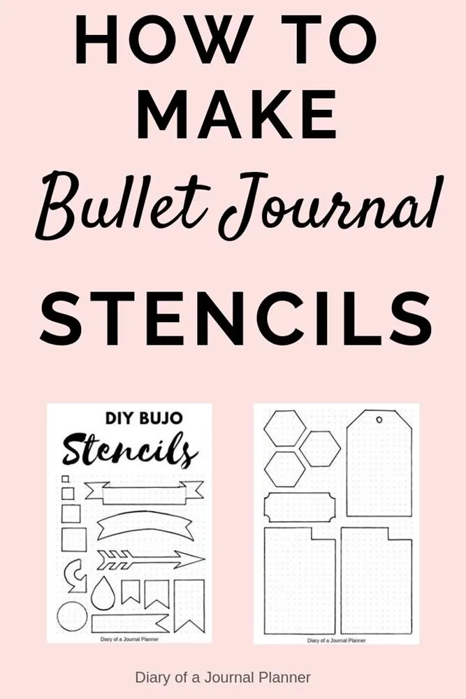 DIY Bullet Journal Stencils with your Cricut 