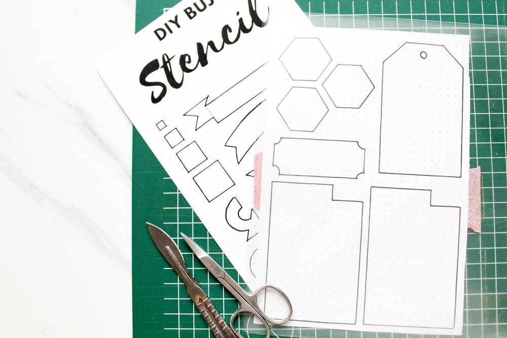 DIY Bullet Journal Stencils with your Cricut 