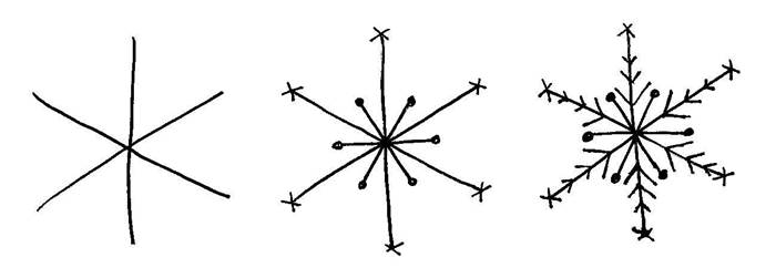 How to draw a snowflake Easy snowflake drawing step by step tutorial