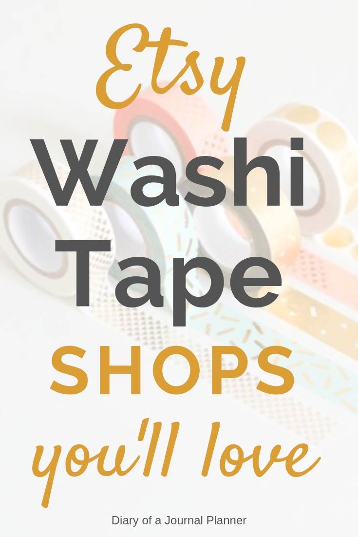 Etsy washi tape shops you will love