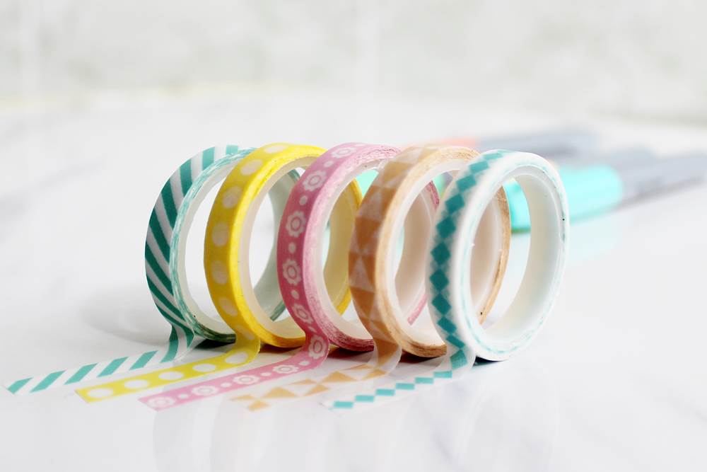 Kawaii Tape Coloured Masking Tape Scrapbook Supplies Journal Supplies BUJO Tape Cloud Washi Tape Craft Tape Decorative Tape
