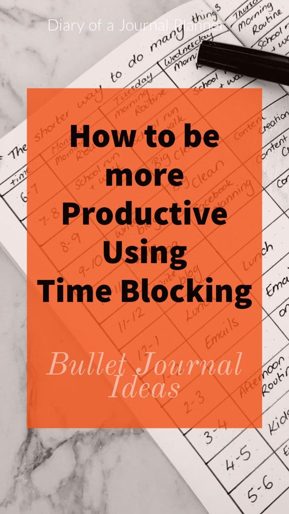 How to do Time Blocking With Bullet Journal. Find our Productivity Bullet Journal Spreads and brilliant productivity hacks. 