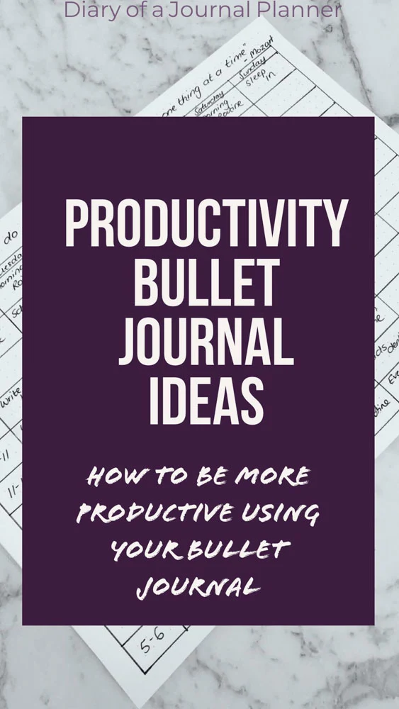 How to do more every week with our simple productivity tips. Easy Bullet Journal ideas to be more productive. 