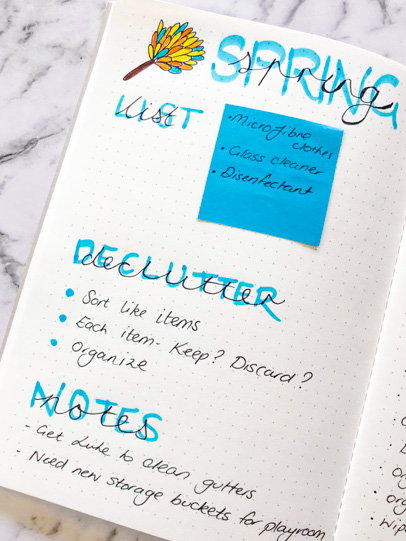 Bullet Journal Shopping List