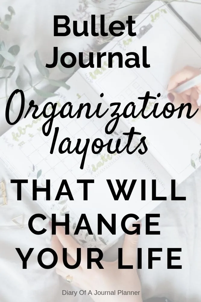 How to get organized in your life using a Bullet Journal. Easy Bullet Journal Spreads that will get you organized fast. 