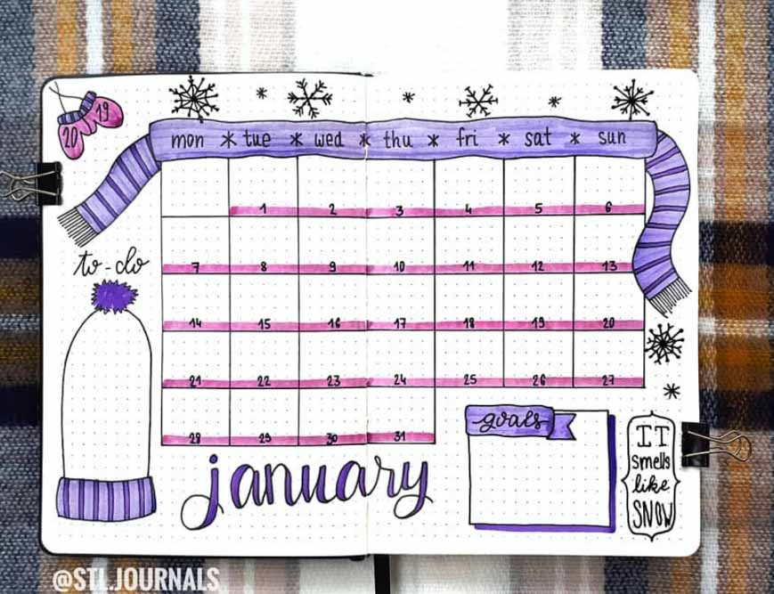 Amazing Winter Bullet Journal Theme Ideas To Try This Season