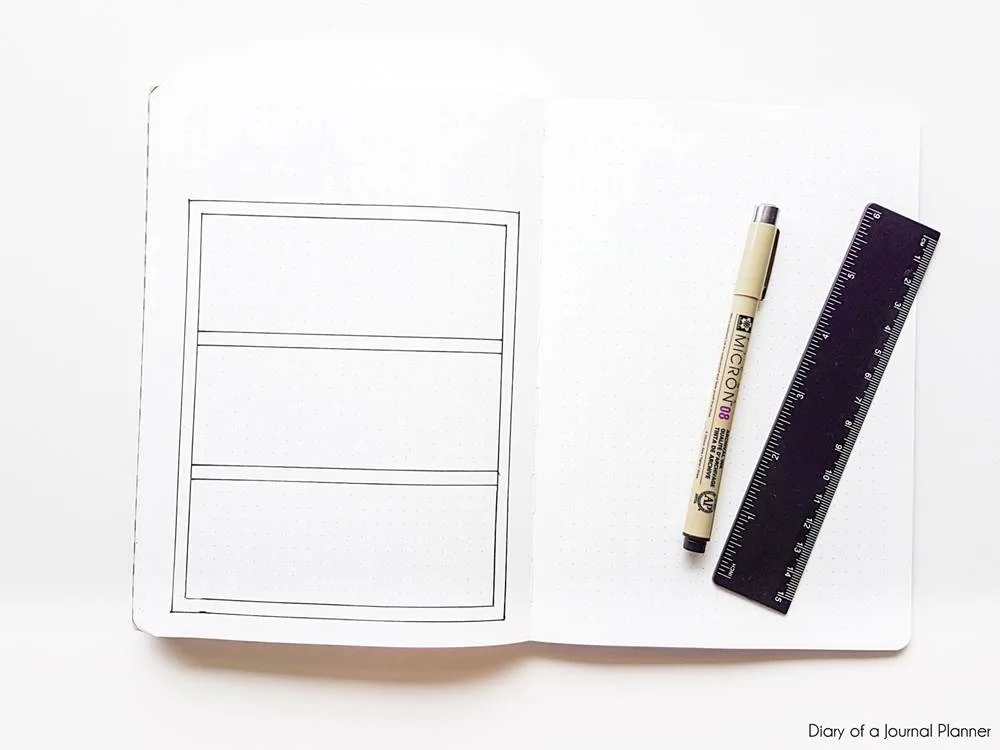 how to make a bullet journal books spread