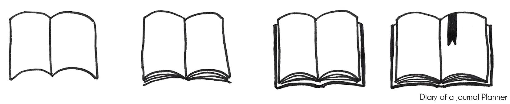 How to draw an open Book Easy 