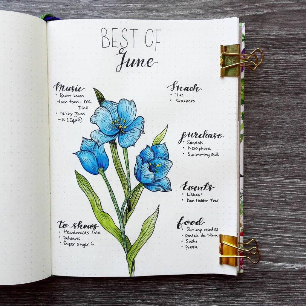 Flower Bullet Journal (15 Beautiful Floral Bujo Ideas For Your Spreads)