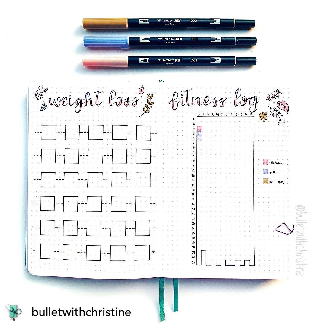 Fitness bullet journal trackers to achieve your health goals in 2023