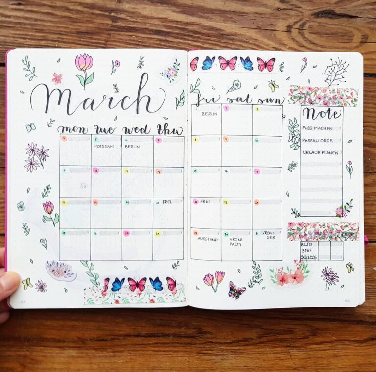 Beautiful Spring Bullet Journal Ideas You Need To Try