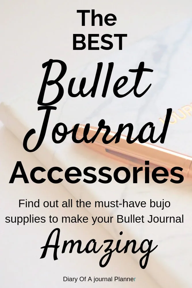 Get the best Bullet Journal Accessories that will help you journal better and faster. #bulletjournal #bulletjournalsupplies #bulletjournalaccessories #bujosupplies #bujo #bulletjournalideas