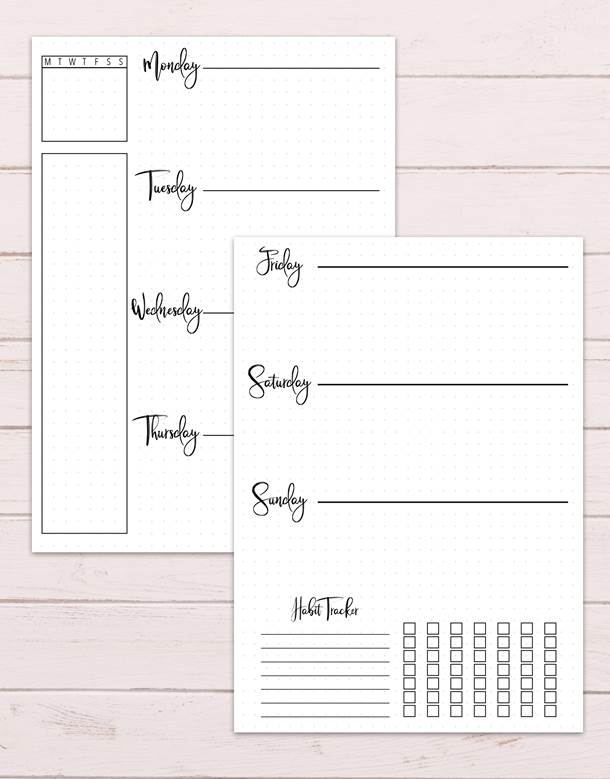 15+ Totally FREE Bullet Journal Printable To Organize Your Life