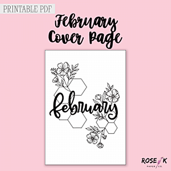 Free Bullet Journal Monthly Cover pages