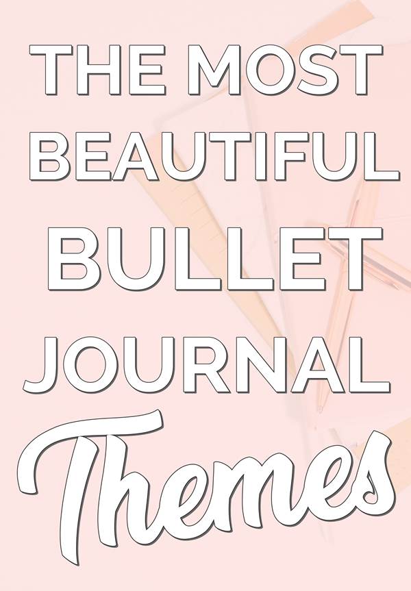 BULLET JOURNAL MONTHLY COVER THEMES
