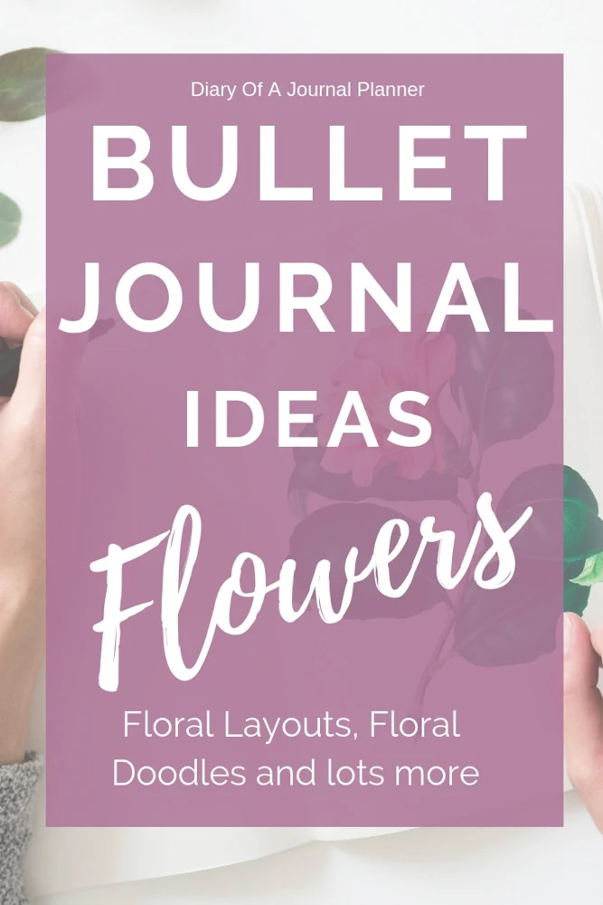 Flower bullet journal themes