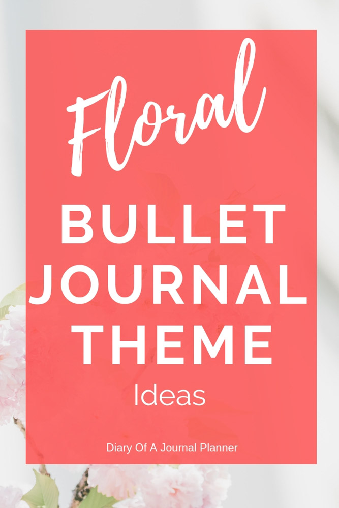 floral bullet journal theme