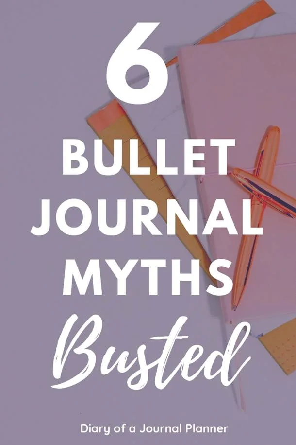Don't believe in these bullet journal myths. 6 totally wrong misconceptions about bullet journaling that you should ignore. If you are on a fence about bullet journaling and feel like you are not 