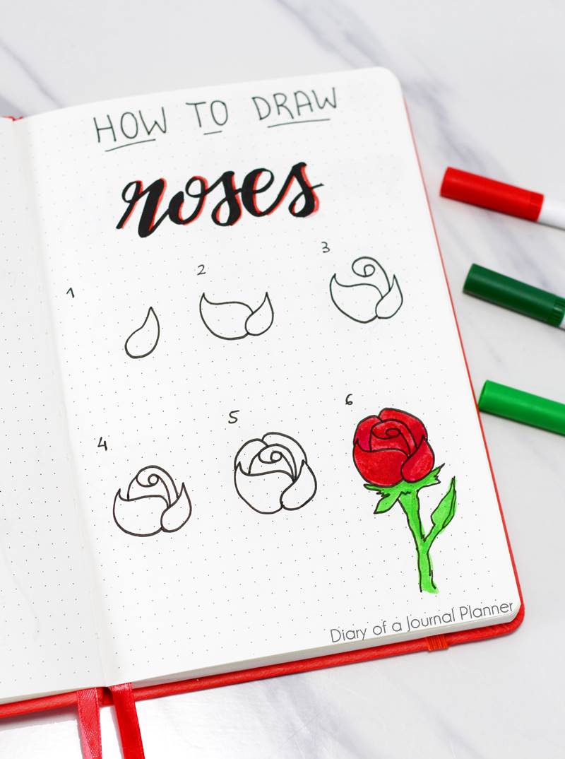 flowers drawings - How to draw roses
