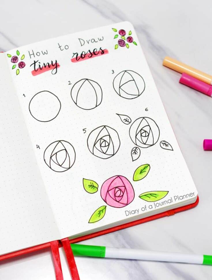 50+ Best Flower Drawing Tutorials To Embellish Your Pages