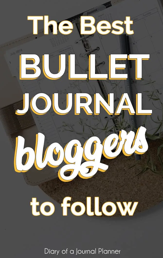 Bullet Journal Blogs to follow this year