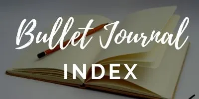 bullet journal index