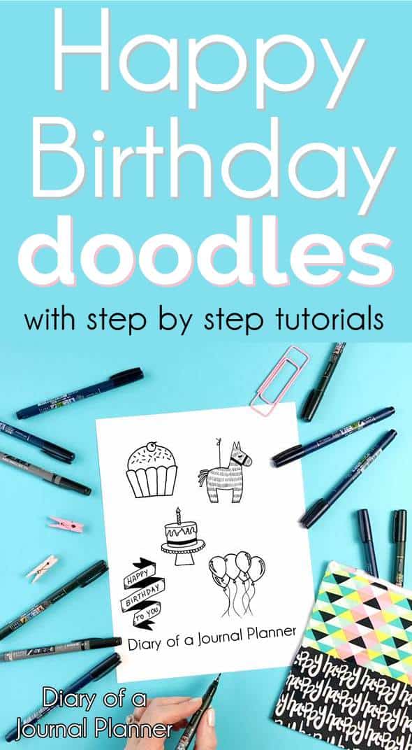 Easy Happy Birthday Doodles With Step By Step Instructions