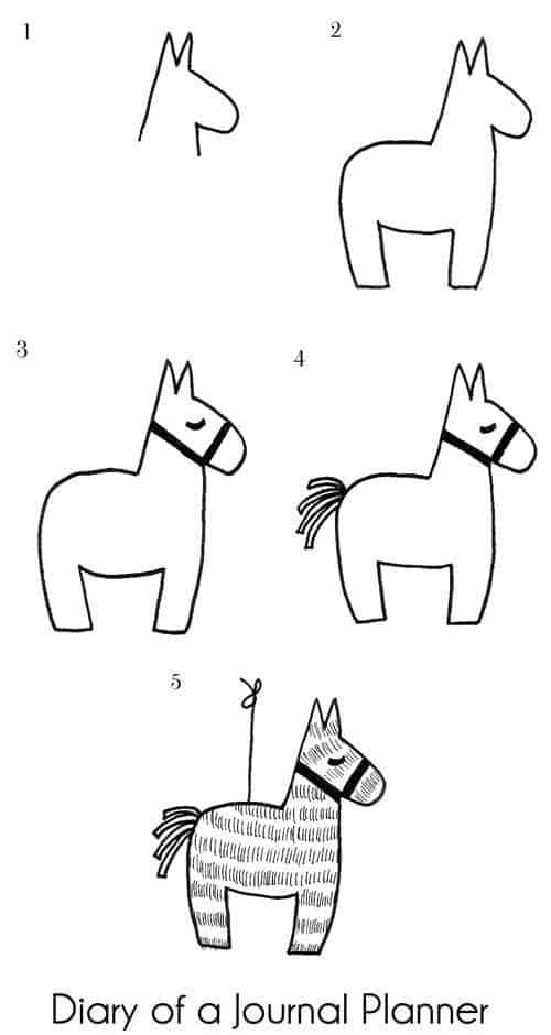 Pinata doodles step by step instructions