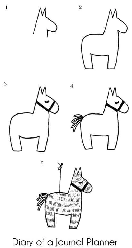 Pinata doodles step by step instructions