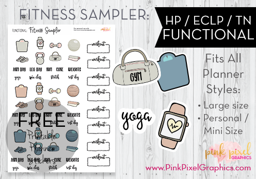 Fitness Sticker Printables Free