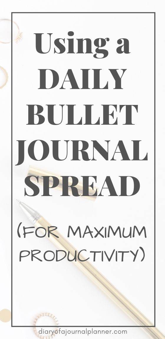 bullet journal daily spread minimalist
