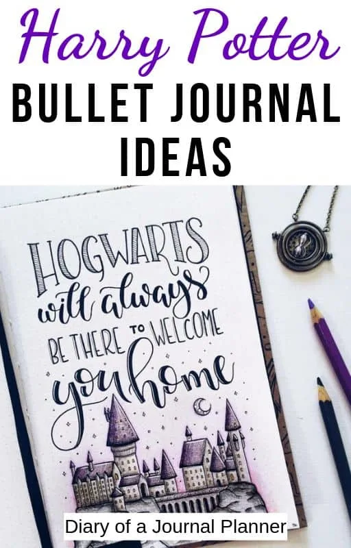 bullet journal harry potter theme