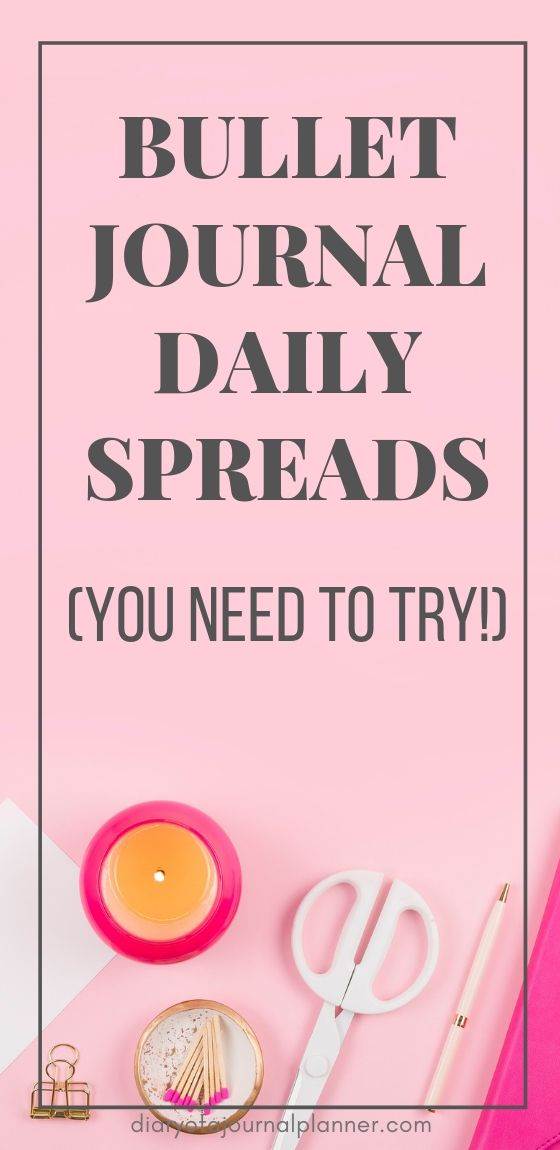 Daily spread ideas for bullet journal