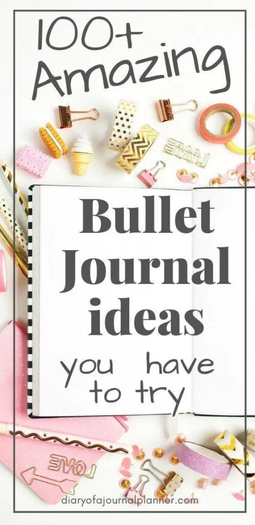 bullet journal ideas and collections