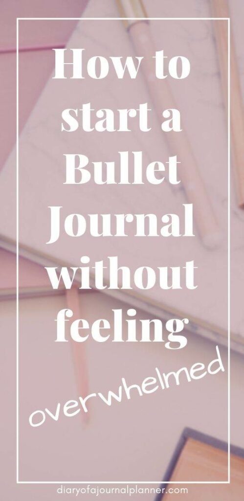 how to start a bujo