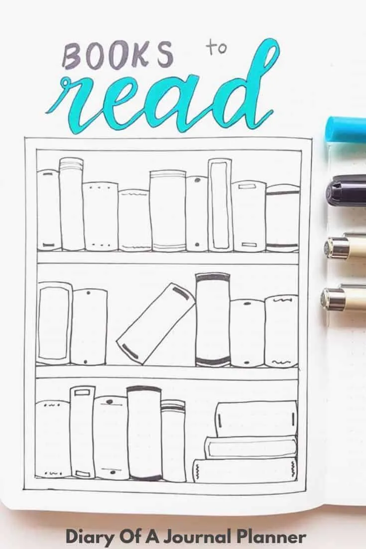 Learn how to draw a Books To read Page in your Bujo
