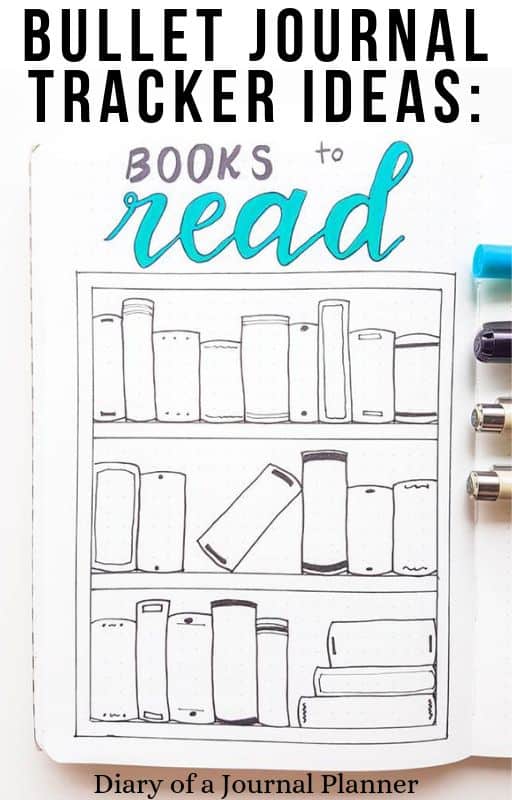 How To Draw A Book Tracker For Bullet Journal