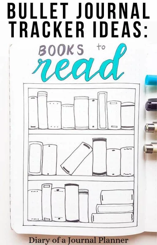 How To Draw A Book Tracker For Bullet Journal 