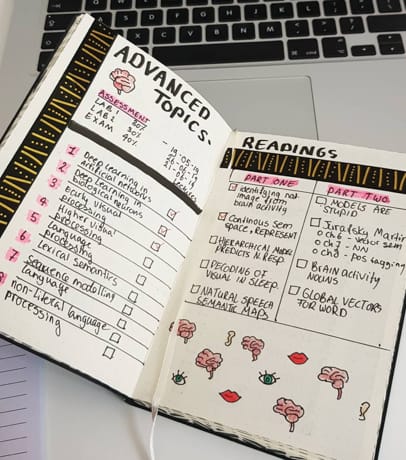 Assignment Tracker Bullet Journal