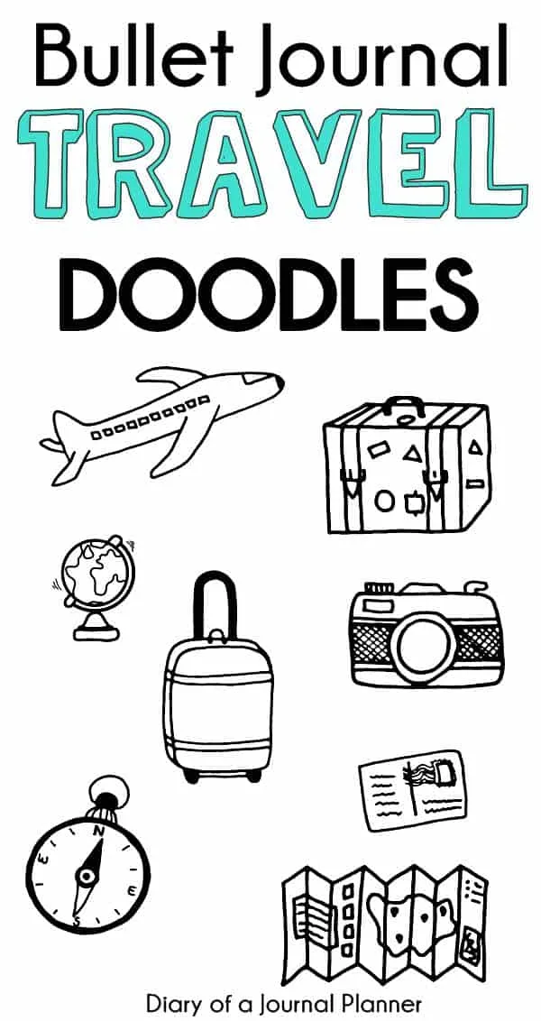 travel doodle art