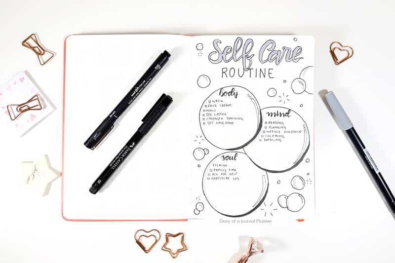 Best Self Care Bullet Journal Spreads That Will Actually Help - The Curious  Planner