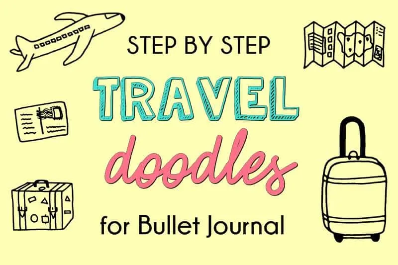 Travel Doodles for Bullet Journal