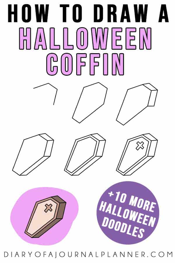 Halloween coffin doodle