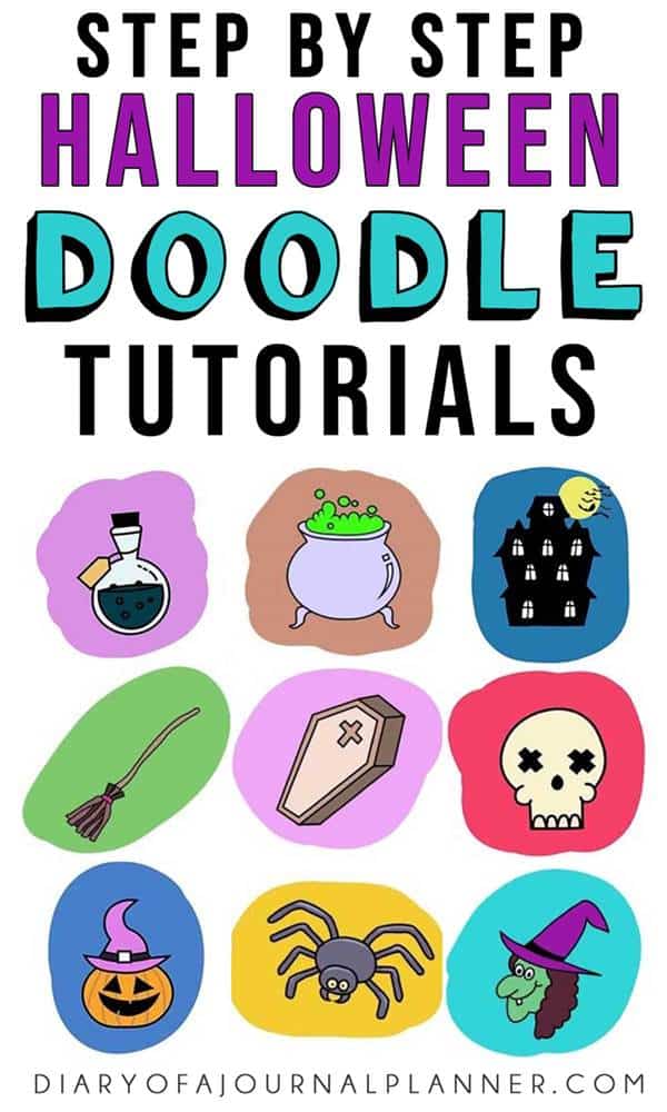 Easy Halloween Doodles (11 Spooky Step by Step Drawing Tutorials)