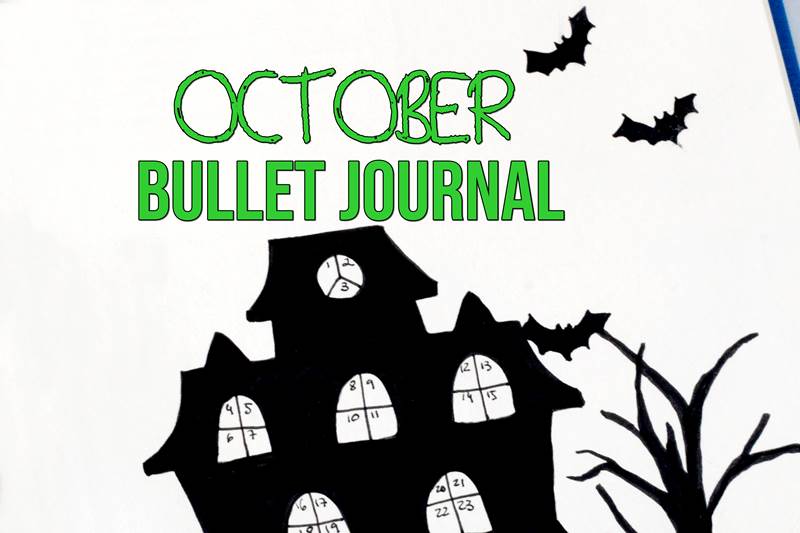 October Bullet Journal (Step by Step Halloween Bujo Tutorial)